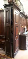 Lombard 18th century antique sacristy cupboard sideboard