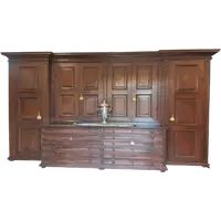 Lombard 18th century antique sacristy cupboard sideboard