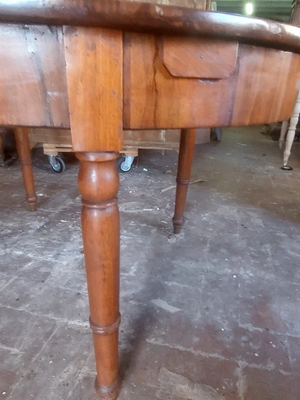 Large oval table extendable up to 3 meters , antique Louis Philippe