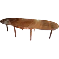 Large oval table extendable up to 3 meters , antique Louis Philippe