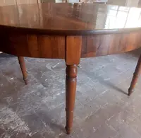 Large oval table extendable up to 3 meters , antique Louis Philippe